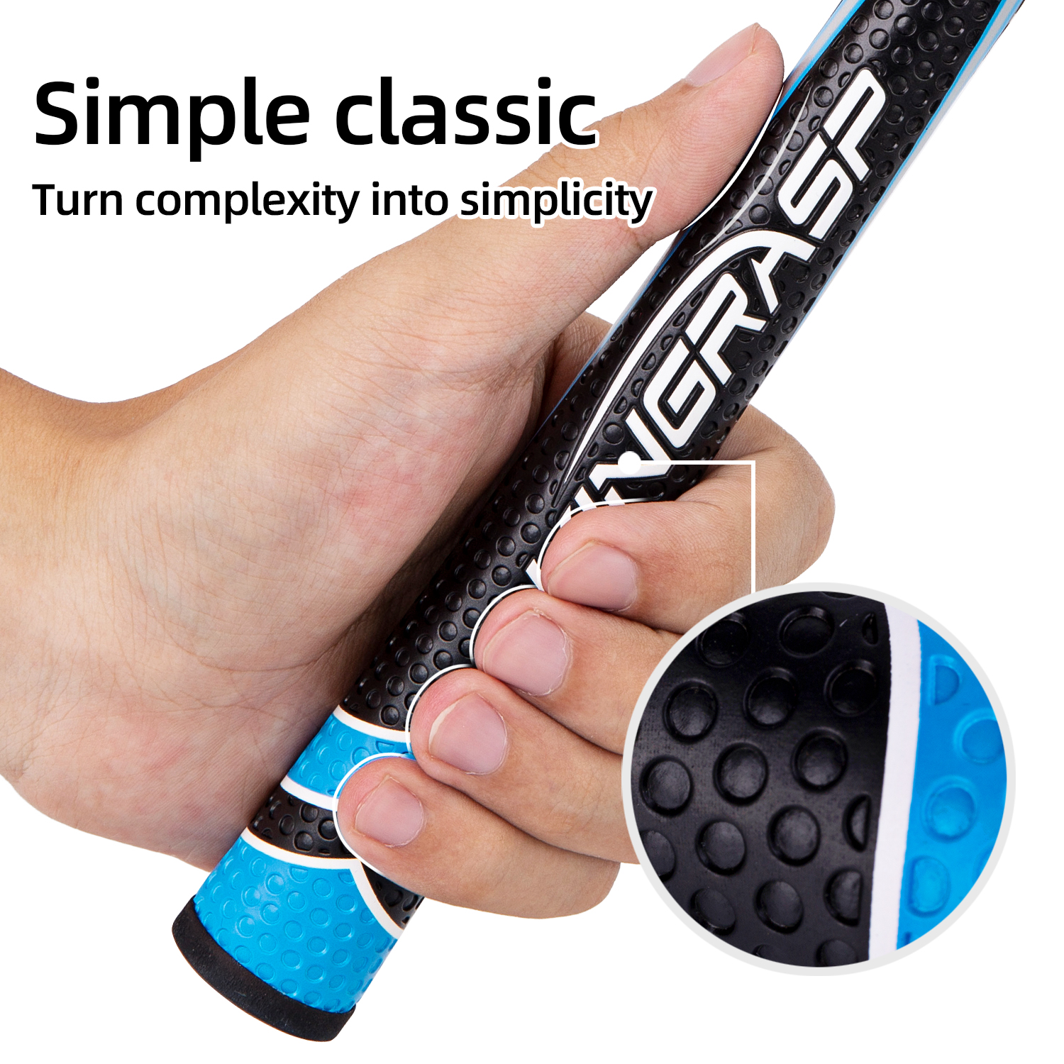 KINGRASP STP New Multi Compound Golf Grips(13 Grips + Free 13 Tapes) - High Traction Rubber Soft Polyurethane Golf Clubs