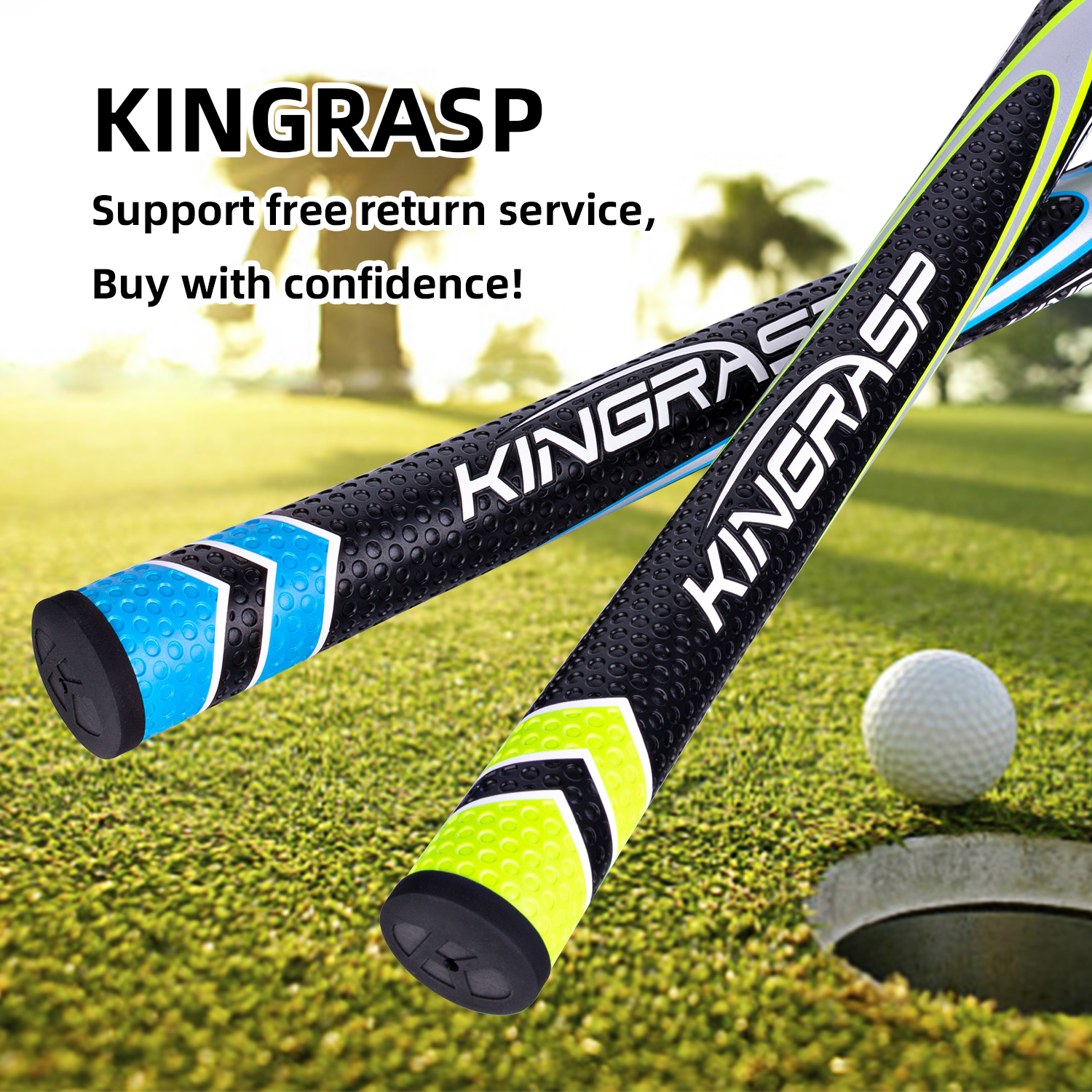 KINGRASP STP New Multi Compound Golf Grips(13 Grips + Free 13 Tapes) - High Traction Rubber Soft Polyurethane Golf Clubs