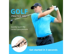 Golf Practice Grip - Lehui Golf Club Grip, Golf Swing Trainer Training Grip, Left and Right Hand Auxiliary Practice Teaching aids