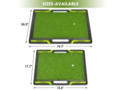 Golf Mat - Lehui Golf Hitting Mats - Artificial Turf Mat for Indoor/Outdoor Practice - Choose Your Size - Includes 1 Rubber Tees