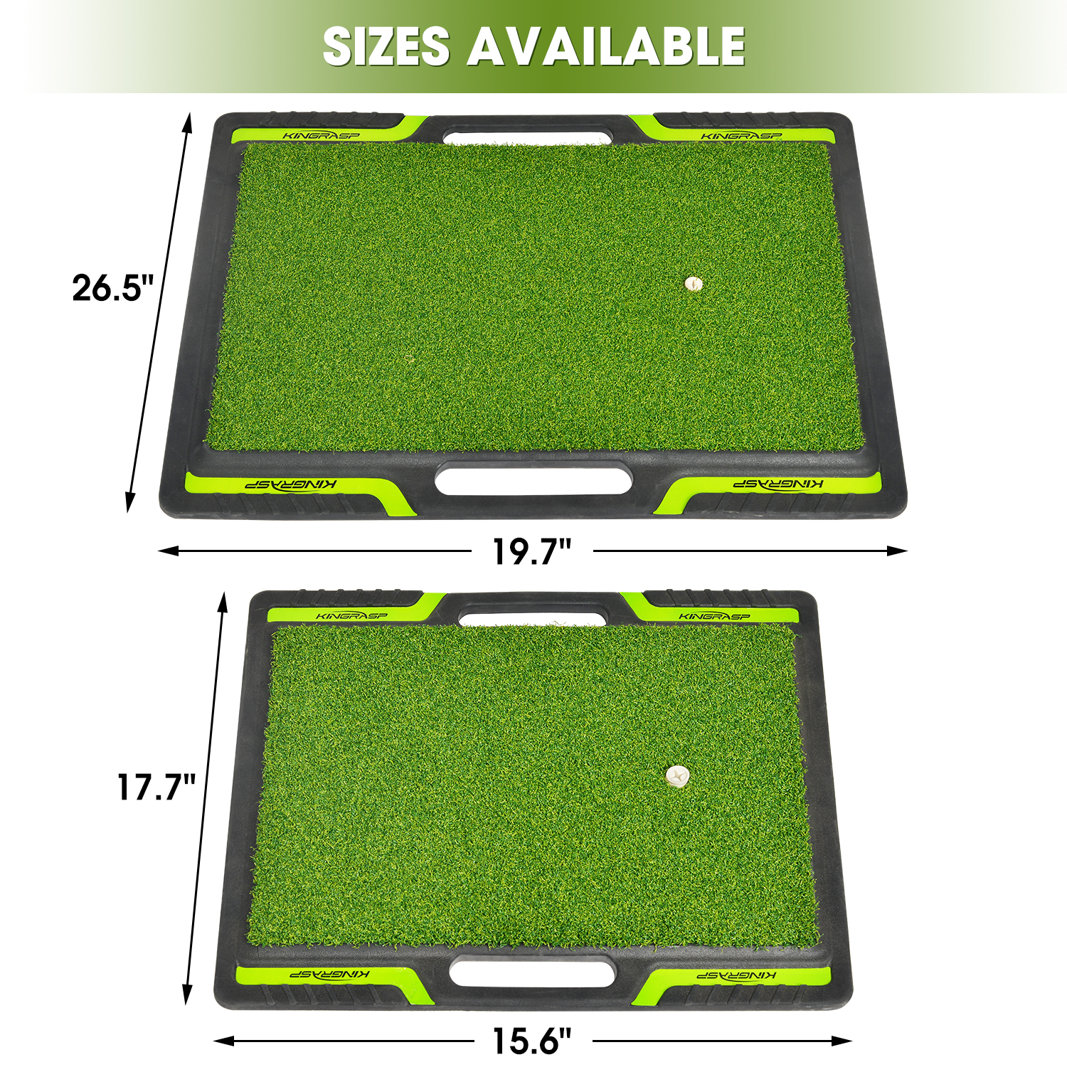 Lehui Golf Hitting Mats - Artificial Turf Mat for Indoor/Outdoor Practice - Choose Your Size - Includes 1 Rubber Tees