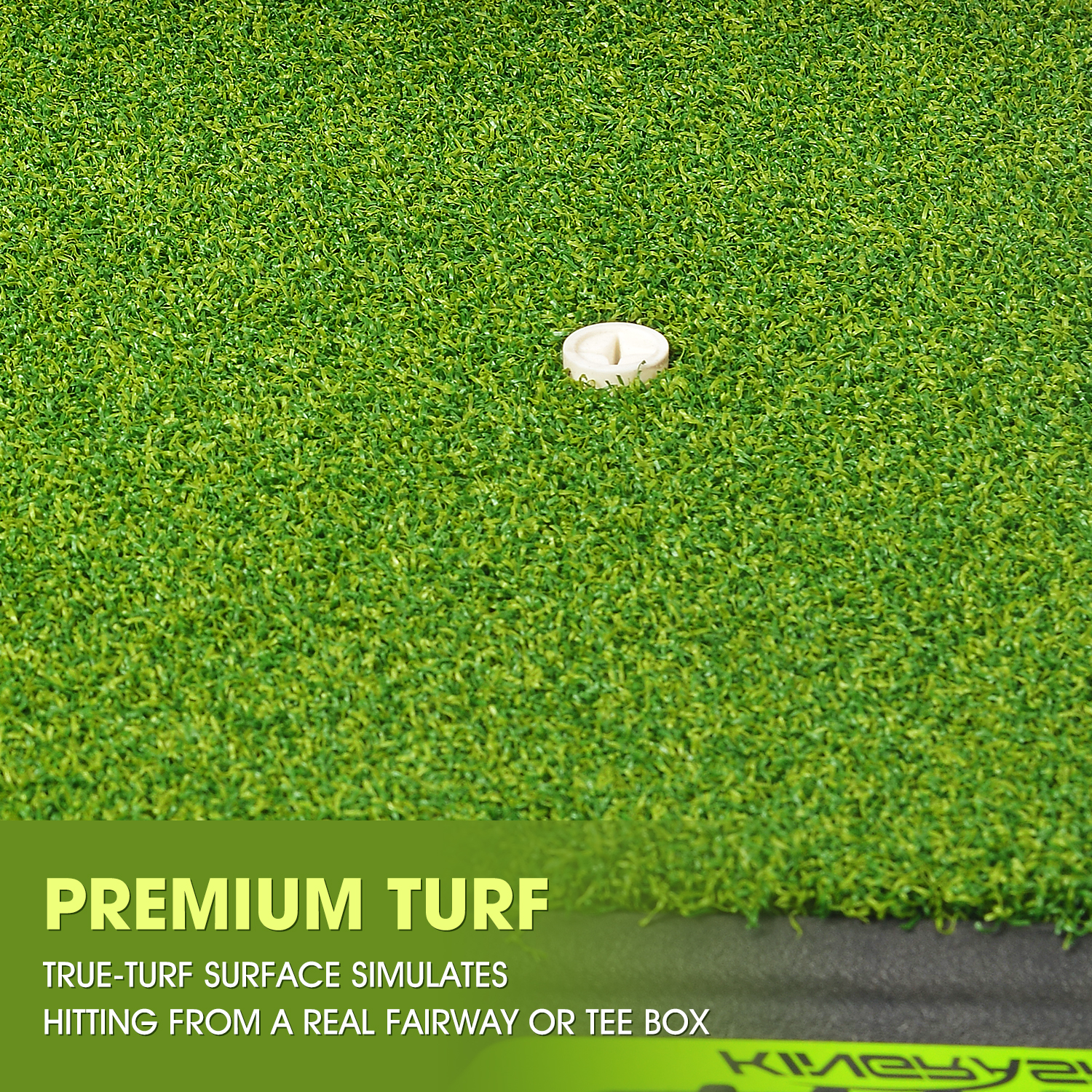 Lehui Golf Hitting Mats - Artificial Turf Mat for Indoor/Outdoor Practice - Choose Your Size - Includes 1 Rubber Tees