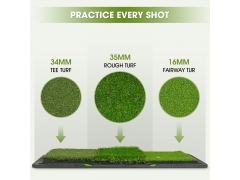 Golf Mat - Lehui Golf Hitting Mats - Artificial Turf Mat for Indoor/Outdoor Practice - Rough and Fairway for Driving, Chipping, and