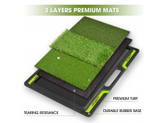 Golf Mat - Lehui Golf Hitting Mats - Artificial Turf Mat for Indoor/Outdoor Practice - Rough and Fairway for Driving, Chipping, and