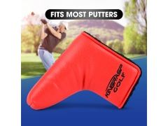 L-shaped Headgear - wujiang Golf Putter Head Cover PU Leather T Word Headcover Fits All Brands Men Women